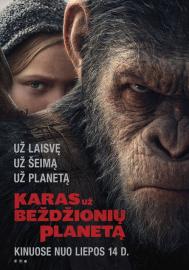 Karas už beždžionių planetą filmas