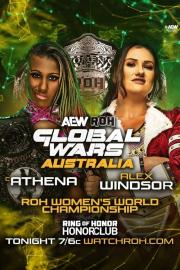 AEW ROH Global Wars Australia filmas