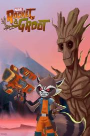 Marvel's Rocket & Groot filmas