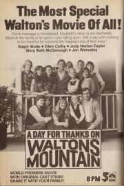 A Day for Thanks on Waltons Mountain filmas