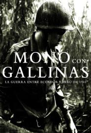Mono con gallinas filmas