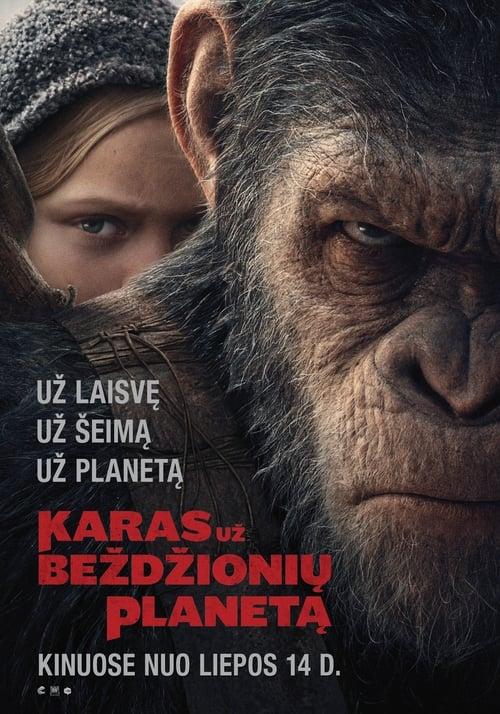Karas už beždžionių planetą filmas online